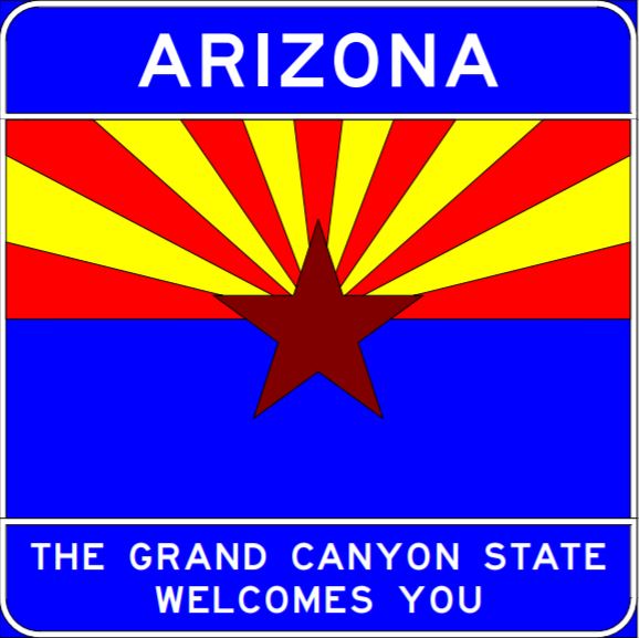 State of Arizona Welcome Sign