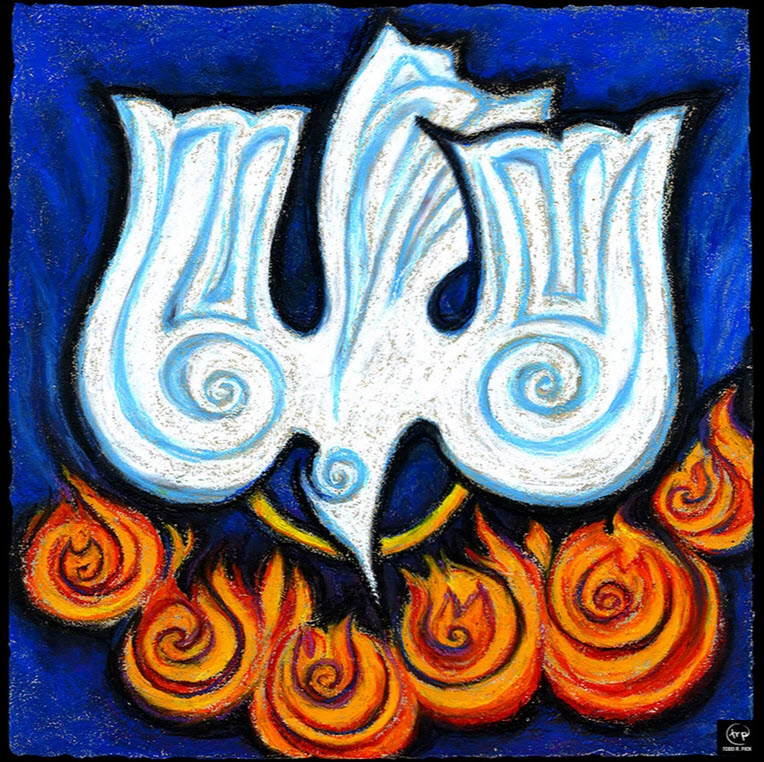 Pentecost Dove by Todd Pick, Word Made Image Liturgical Art