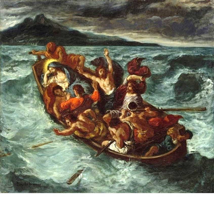 "Christ on the Sea of Galilee" by Eugène Delacroix (1853)