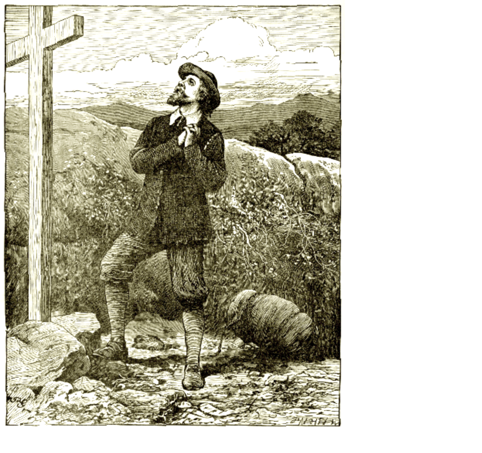 Christian at the Cross from Pilgrim's Progress