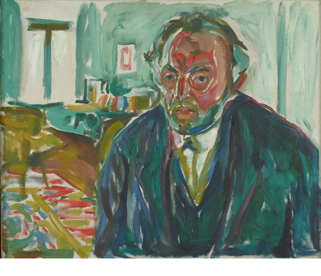 "Self-Portrait after the Spanish Flu" (1919) Edvard Munch, Munch Museum