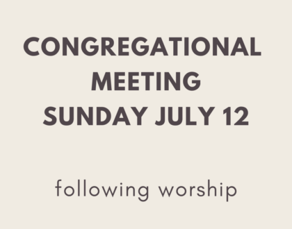 Congregational Meeting
