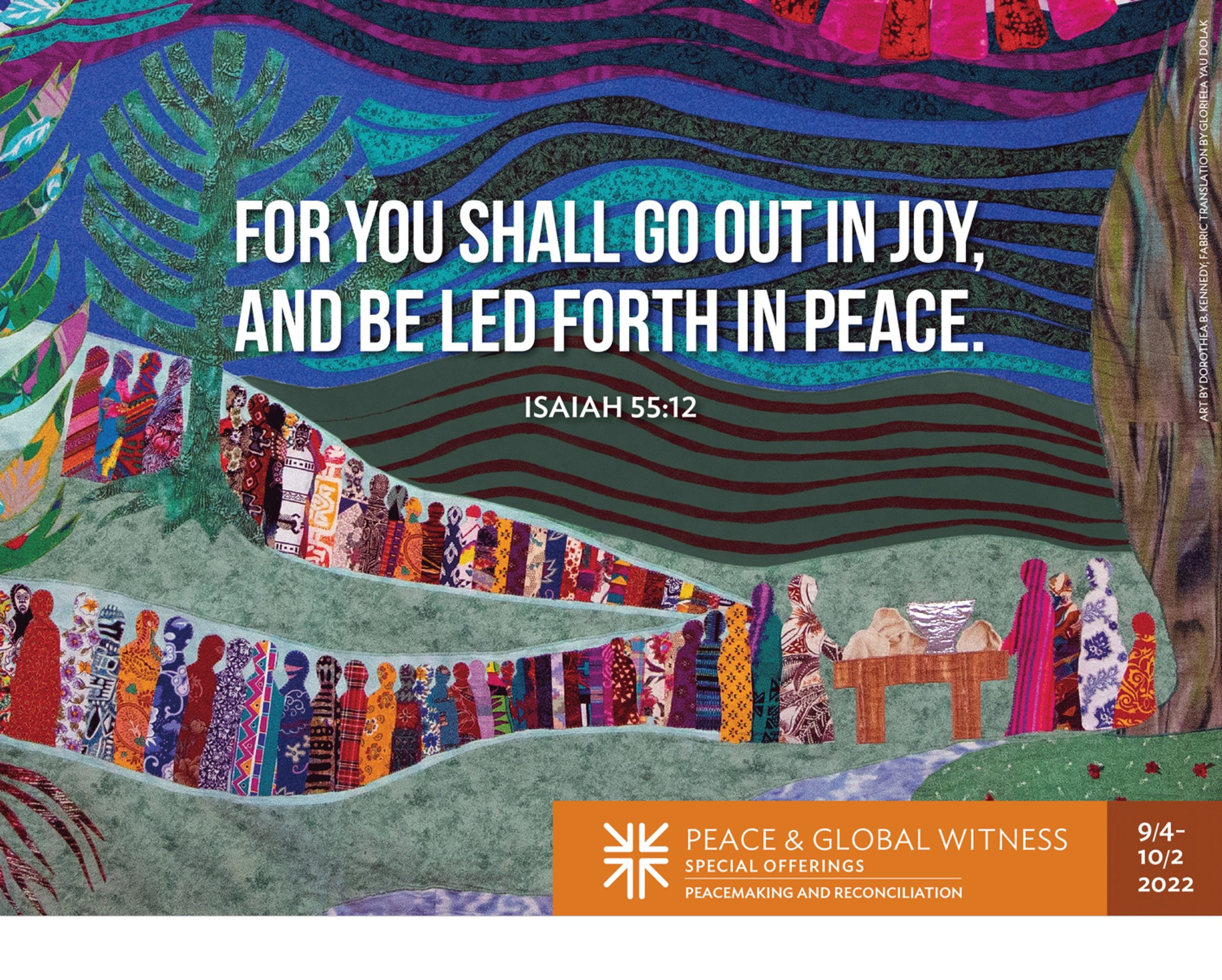 Go Out in Joy, Led Forth in Peace