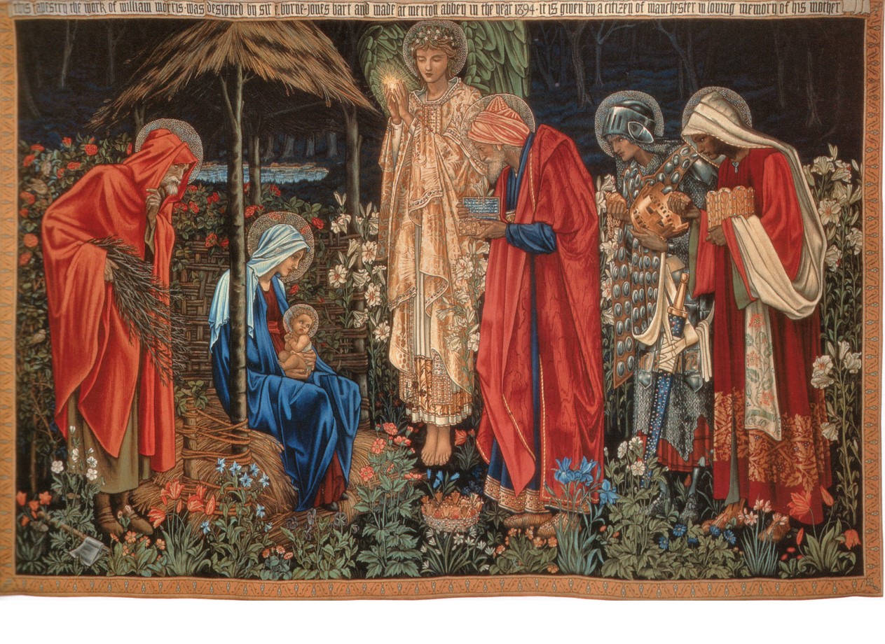 “The Adoration of the Magi” tapestry designed by Sir Edward Coley Burne Jones (1833-1898)