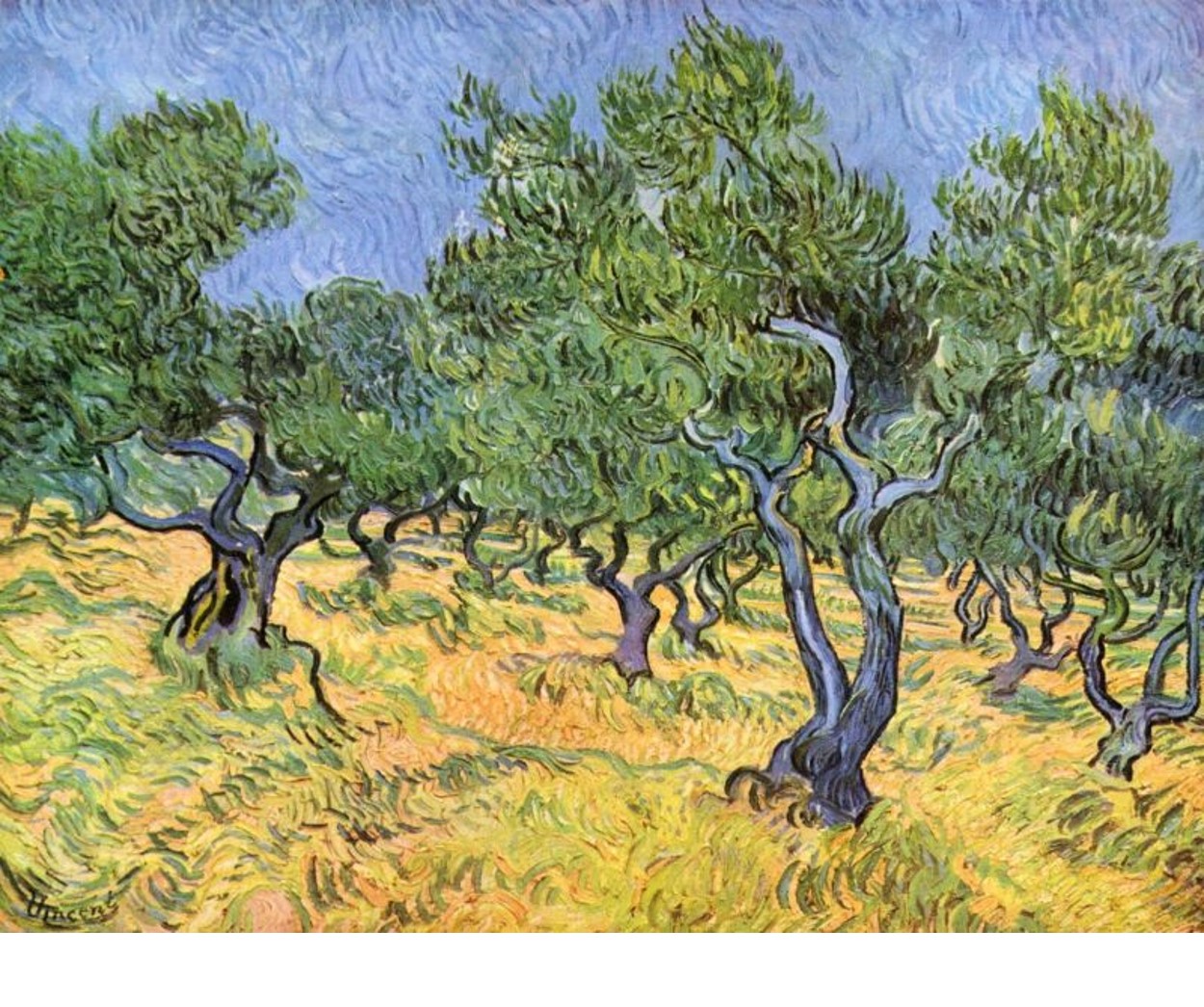 Landscape painting by Vincent Van Gogh